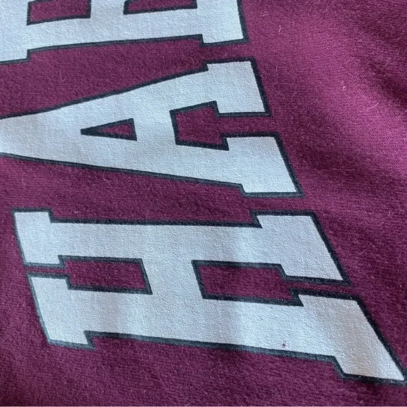Harvard Maroon Burgandy Hoodie, size Medium - Picture 6 of 7